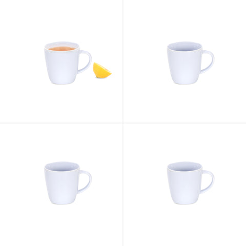 Niebieski 4 Pak kubków 300 ml Miko