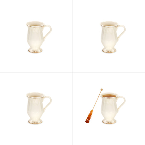 4 Pak kubków wysokch 250 ml Alicja w kolorze zacierki