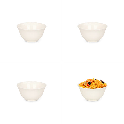 Kremowy 4 Pak salaterek 13,5 cm Roman