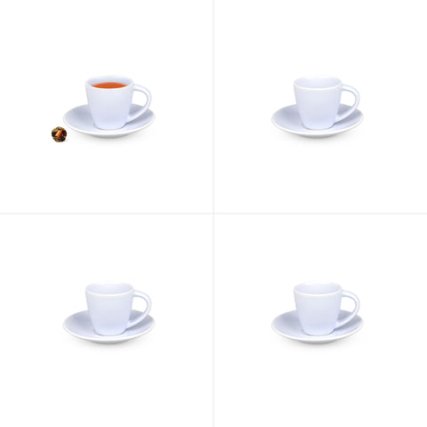 Niebieski 4 Pak filiżanek do espresso 100 ml Miko