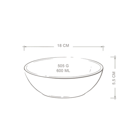 Miętowy 4 Pak salaterek 18 cm Miko