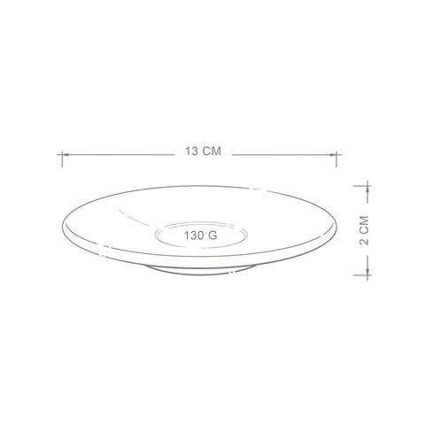 Miętowy Spodek espresso 13 cm Miko